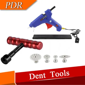 PDR T-handle Dent Puller with 4pcs Aluminum Puller Tabs + Hot Melt Glue Gun With Glue Stick for Paintless Dent Repair
PDR T-handle Dent Puller with 4pcs Aluminum Puller Tabs + Hot Melt Glue Gun With Glue Stick for Paintless Dent Repair