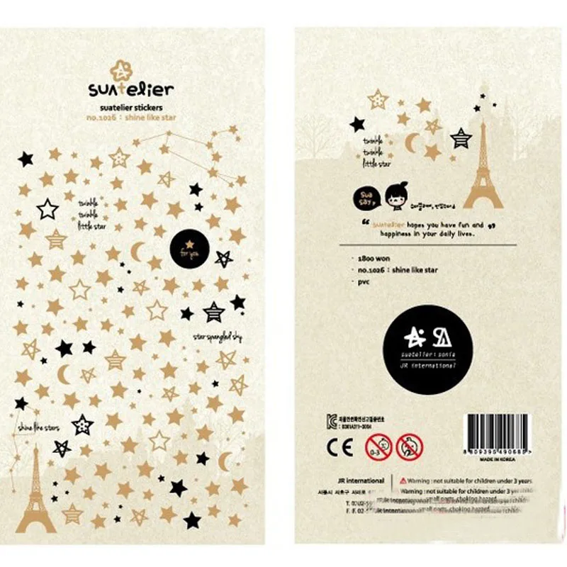 1sheet Lovely Star PVC Decoration Sticker Seal Sticker Scrapbooking Notebook Favor Plastic Sticker Gift Bag Candy Box Decor
1sheet Lovely Star PVC Decoration Sticker Seal Sticker Scrapbooking Notebook Favor Plastic Sticker Gift Bag Candy Box Decor