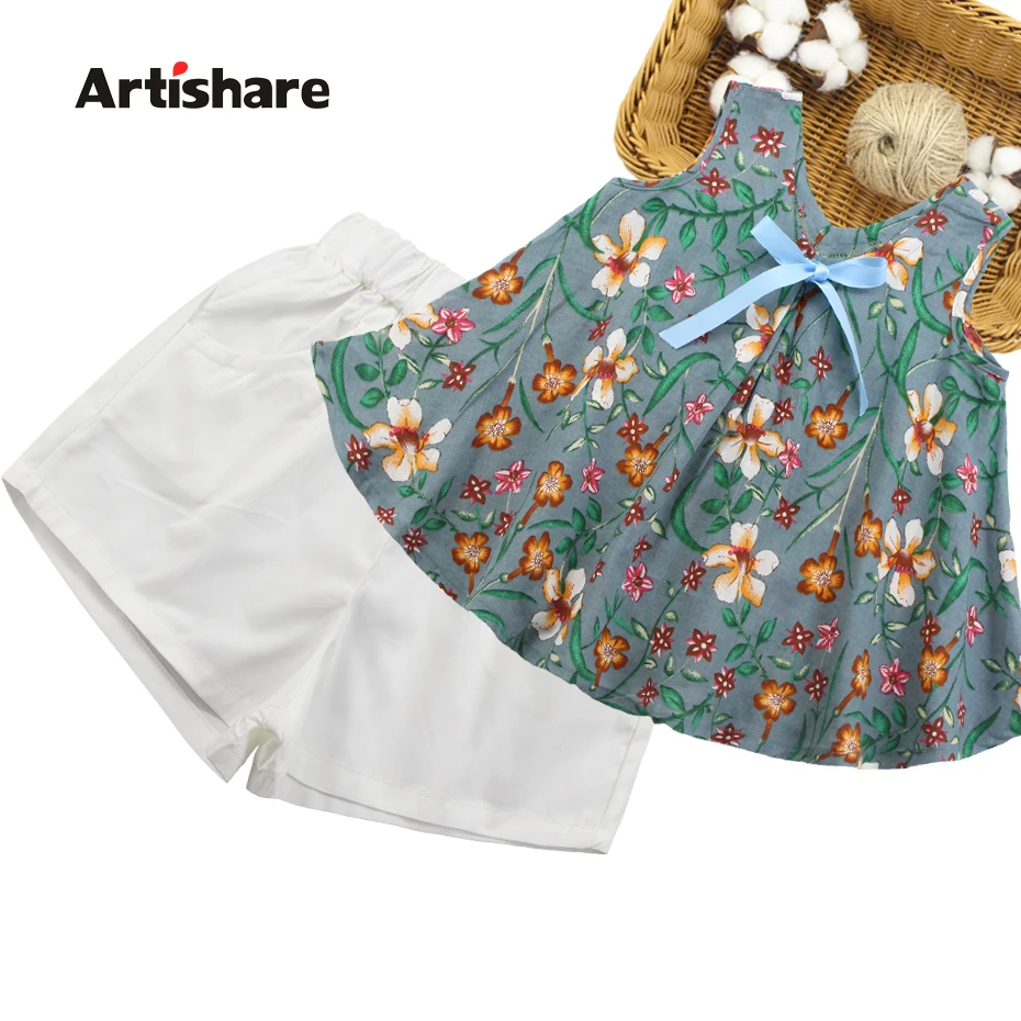 Girls Clothes Floral Vest + Solid Shorts 2PC Girls Sets Clothing Teenage Children'S Summer Suits 6 8 10 12 13 14 Year
Girls Clothes Floral Vest + Solid Shorts 2PC Girls Sets Clothing Teenage Children'S Summer Suits 6 8 10 12 13 14 Year