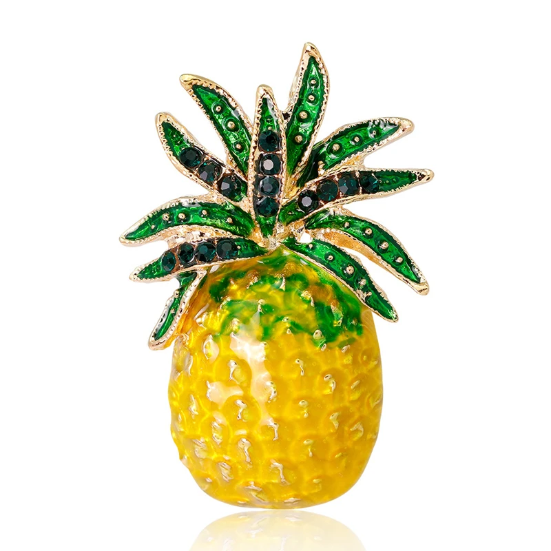 OneckOha Enameled Yellow Pineapple Brooches Zinc Alloy Rhinestone Fruit Pin Hot Selling Jewelry Brooch
OneckOha Enameled Yellow Pineapple Brooches Zinc Alloy Rhinestone Fruit Pin Hot Selling Jewelry Brooch