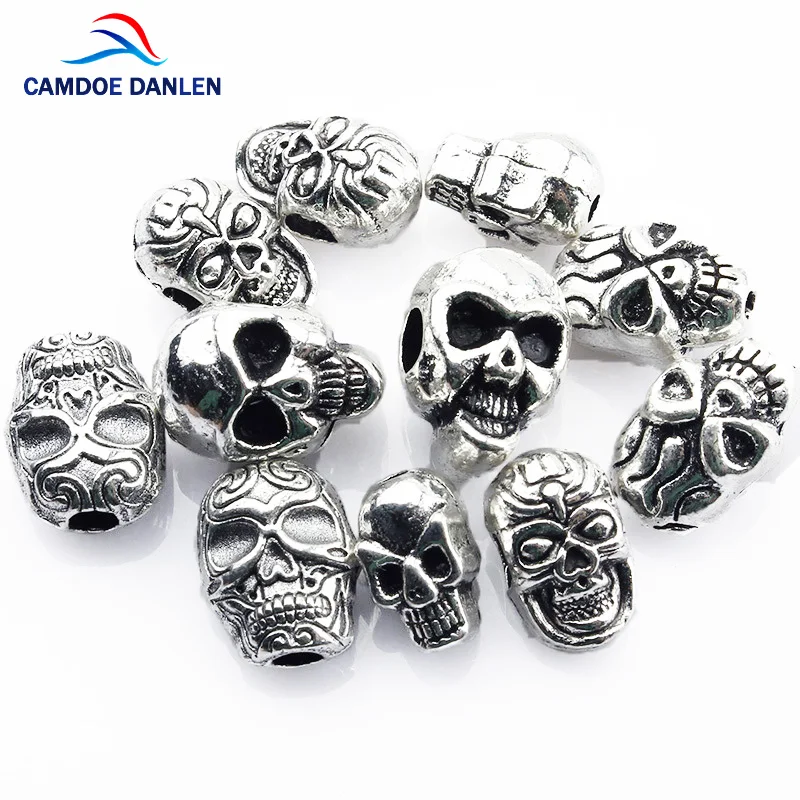 10Pcs Metal Zinc Alloy Skull Spacer Beads Tibetan Silver Beads Diy For Bracelet Necklace Jewelry Making Wholesale Factory Price
10Pcs Metal Zinc Alloy Skull Spacer Beads Tibetan Silver Beads Diy For Bracelet Necklace Jewelry Making Wholesale Factory Price