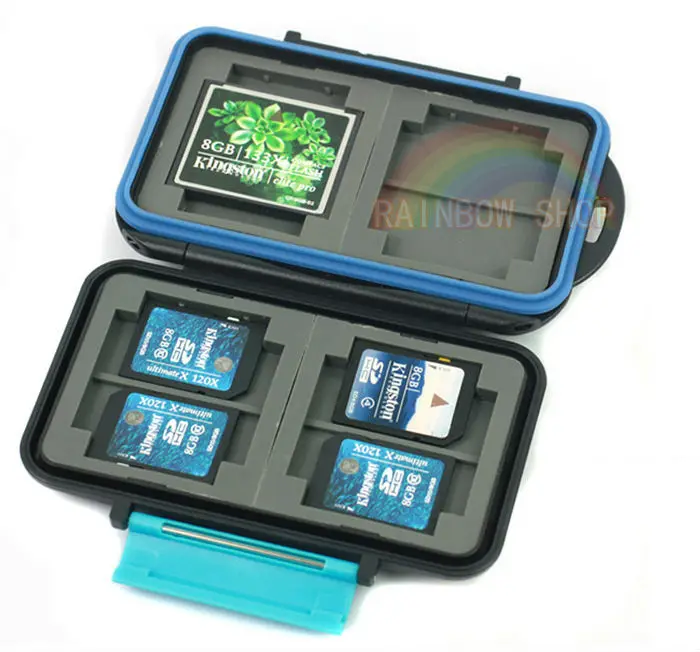Brand new JJC MC-2, Anti-shock Waterproof Professional Memory Card Case 4 CF 8 SD Card Holder Hard Storage Box for DSLR Camera
Brand new JJC MC-2, Anti-shock Waterproof Professional Memory Card Case 4 CF 8 SD Card Holder Hard Storage Box for DSLR Camera
