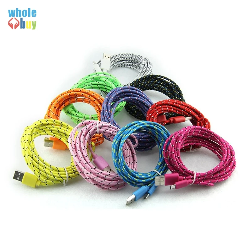 100pcs/lot Hight Quality Micro USB 5pin 8pin Colorful round Braided Fabric 1M 2M 3M Data Sync Charger Cable For iPhone Xiaomi
100pcs/lot Hight Quality Micro USB 5pin 8pin Colorful round Braided Fabric 1M 2M 3M Data Sync Charger Cable For iPhone Xiaomi