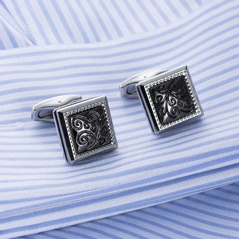 Square Fashion Gun Metal and Silver Cufflinks black Party Cuff link Wedding Cuff-links 51410
Square Fashion Gun Metal and Silver Cufflinks black Party Cuff link Wedding Cuff-links 51410