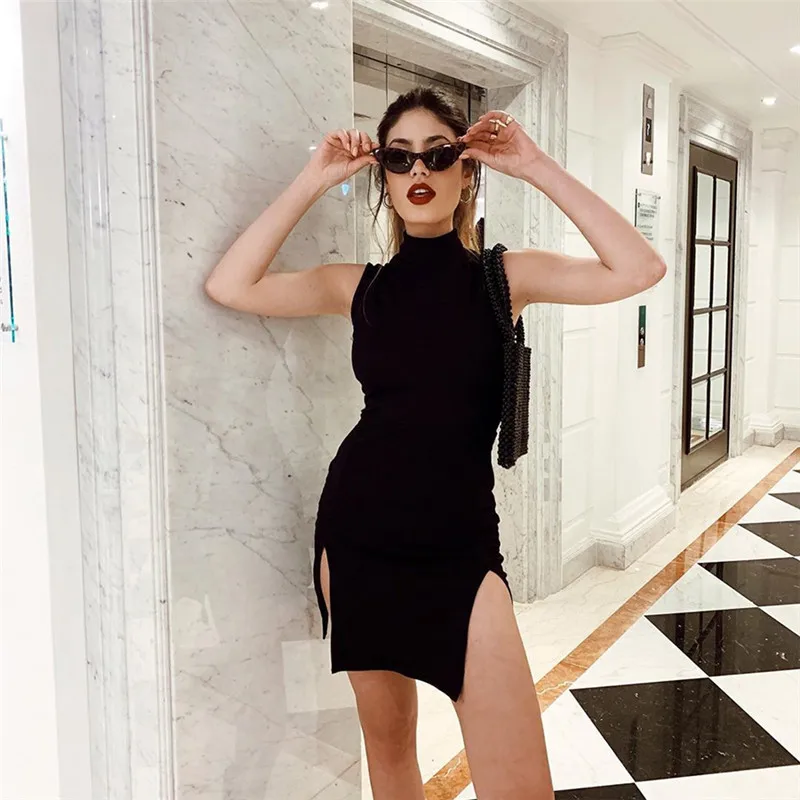 NCLAGEN 2019 New Arrivals Turtleneck High Waist Split Mini Dress Women's Party Night Club Evening Bodycon Hip Package Outfits
NCLAGEN 2019 New Arrivals Turtleneck High Waist Split Mini Dress Women's Party Night Club Evening Bodycon Hip Package Outfits