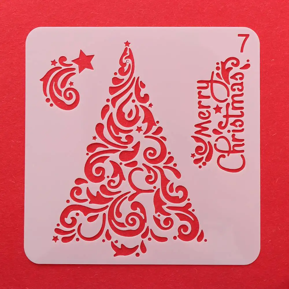 DIY Christmas Craft Hollow Layering Stencils For Wall Painting Scrapbooking Stamp Album Creative Decorative Embossing Paper Card
DIY Christmas Craft Hollow Layering Stencils For Wall Painting Scrapbooking Stamp Album Creative Decorative Embossing Paper Card