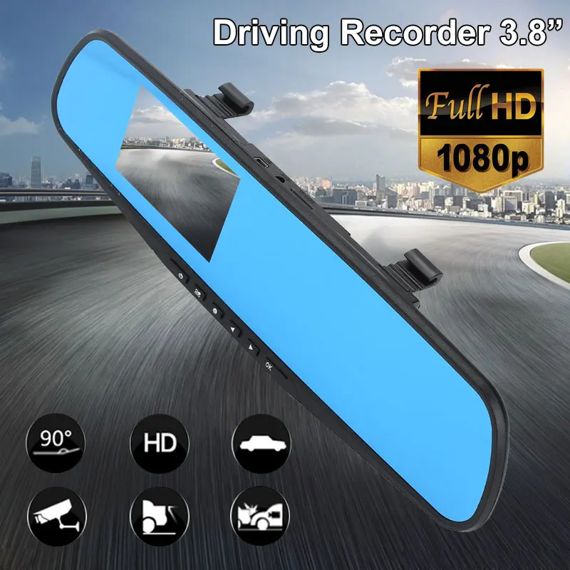 Vehicle Video Dash Cam Universal Car DVR Vehicle DVR Loop Recording Remote Monitor 3.8" TFT LCD Performance Rear View Mirror
Vehicle Video Dash Cam Universal Car DVR Vehicle DVR Loop Recording Remote Monitor 3.8" TFT LCD Performance Rear View Mirror