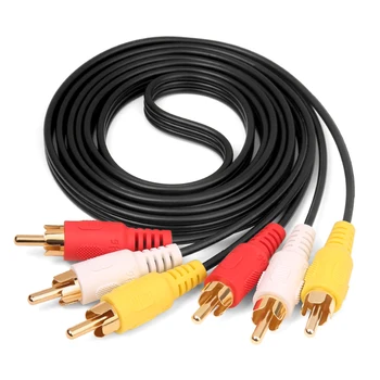 Av line video connection TV 3 to 3 digital audio output set-top box dvd lotus head red yellow white three-color signal transfer
Av line video connection TV 3 to 3 digital audio output set-top box dvd lotus head red yellow white three-color signal transfer