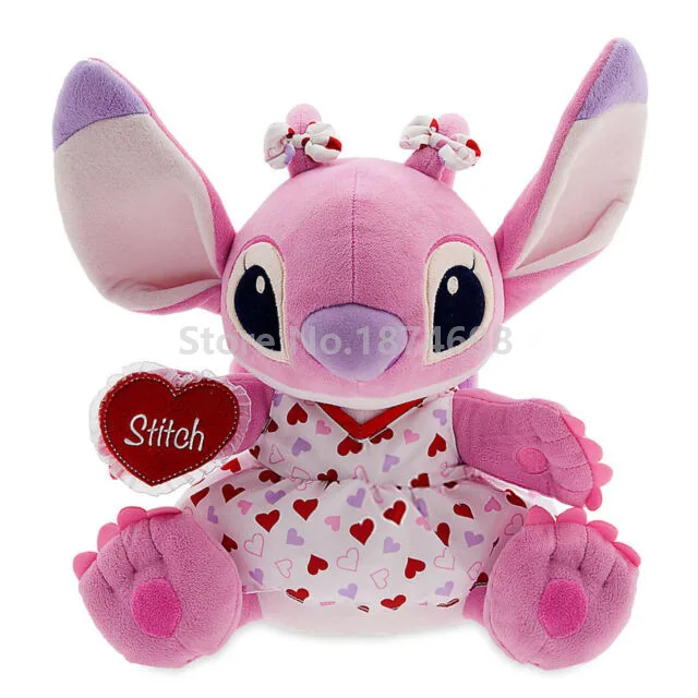 New Lilo and Stitch Valentines Day Pink Angel Red Hearts Plush Toy 28cm Cute Stuffed Animals Doll Kids Toys Children Gifts
New Lilo and Stitch Valentines Day Pink Angel Red Hearts Plush Toy 28cm Cute Stuffed Animals Doll Kids Toys Children Gifts
