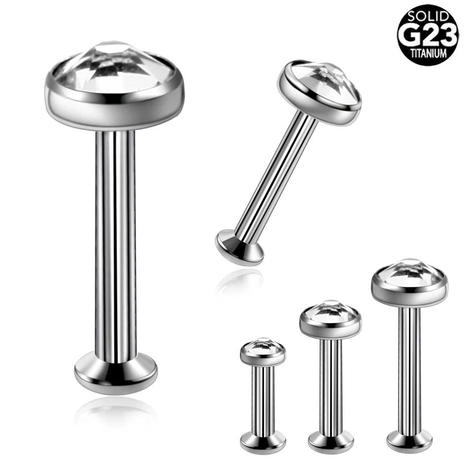 1PC G23 Titanium Internally Threaded Crystal Labret Stud Rings Gem Ear Cartilage Tragus Lip Helix Stud Bar Piercing Body Jewelry
1PC G23 Titanium Internally Threaded Crystal Labret Stud Rings Gem Ear Cartilage Tragus Lip Helix Stud Bar Piercing Body Jewelry