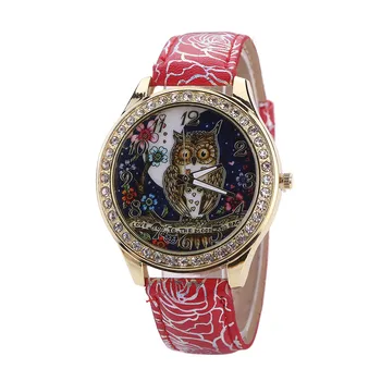 Male And Female Universal Cartoon Owl Couple Models Diamond Quartz Watch Leather Band Women Clock Relojes Mujer D8
Male And Female Universal Cartoon Owl Couple Models Diamond Quartz Watch Leather Band Women Clock Relojes Mujer D8