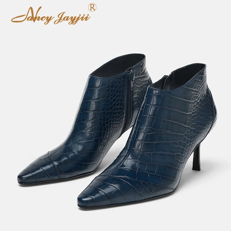 Spring/Autumn Women Adult Boots Ladies Shoes Solid Ankle Zipper Pointed Toe High Thin heels Concise Nancyjayjii Novelty 2019
Spring/Autumn Women Adult Boots Ladies Shoes Solid Ankle Zipper Pointed Toe High Thin heels Concise Nancyjayjii Novelty 2019