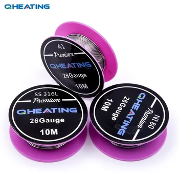 Qheating NI80 26ga 316L 26ga A1 26ga Prebuilt Coils Premade Coil for Electronic Cigarette RDA RTA RBA RDTA Atomizer Heating Wire
Qheating NI80 26ga 316L 26ga A1 26ga Prebuilt Coils Premade Coil for Electronic Cigarette RDA RTA RBA RDTA Atomizer Heating Wire