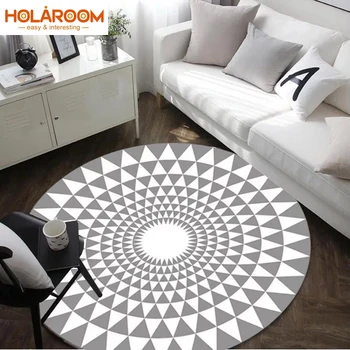 Black &Gray series Carpet coffee table Round carpet for living room Bedroom Chair Circular Mat Kids'room Rug Computer Chair Area
Black &Gray series Carpet coffee table Round carpet for living room Bedroom Chair Circular Mat Kids'room Rug Computer Chair Area