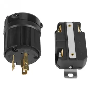 NEMA L6-30P L6-30R 30A 250V Twist Lock Electrical 3 Pin Plug Receptacle Connector Male & Female
NEMA L6-30P L6-30R 30A 250V Twist Lock Electrical 3 Pin Plug Receptacle Connector Male & Female