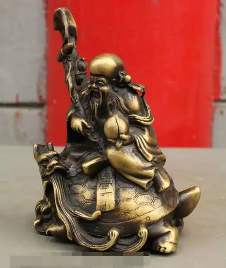 S02687 8 Folk Chinese Pure Bronze Ride Dragon Turtle Longevity Shou Immortal God Statue
S02687 8 Folk Chinese Pure Bronze Ride Dragon Turtle Longevity Shou Immortal God Statue