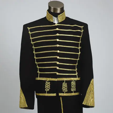 

Prince charming Mens Period Costume golden red Medieval suit with pants Renaissance stage performance William Colonial Blazer