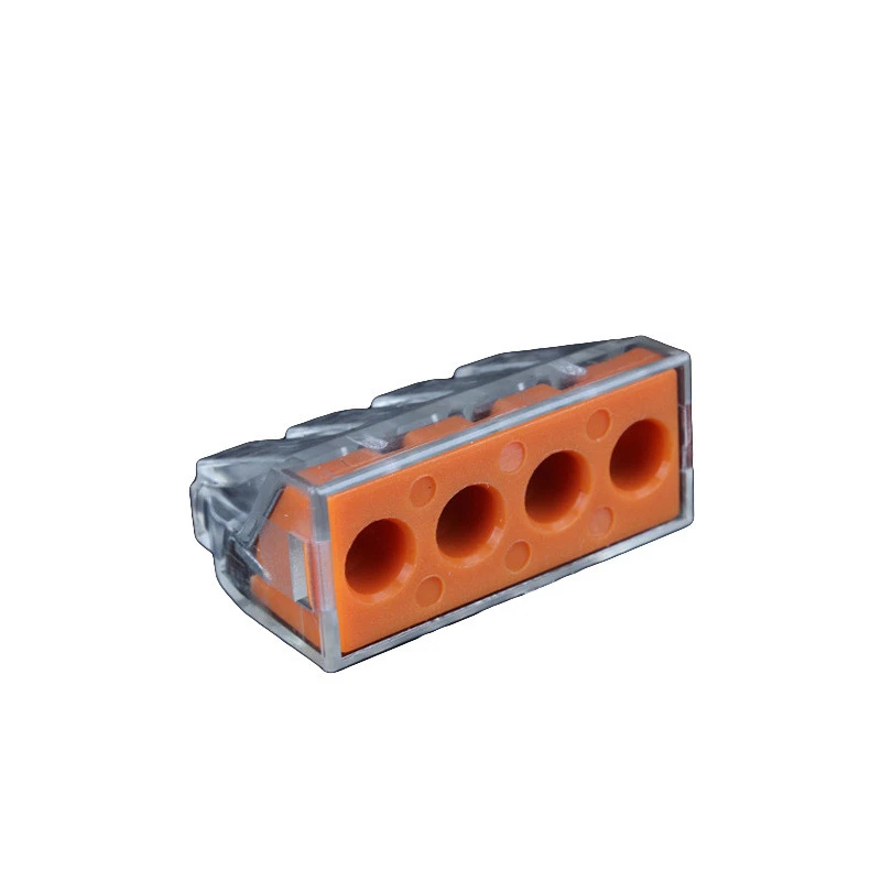 Wago Type 5/10/15 pcs/lot PCT-104D Universal Compact Wire Wiring Connector 4P Conductor Terminal Block With Lever 0.75-6mm2
Wago Type 5/10/15 pcs/lot PCT-104D Universal Compact Wire Wiring Connector 4P Conductor Terminal Block With Lever 0.75-6mm2