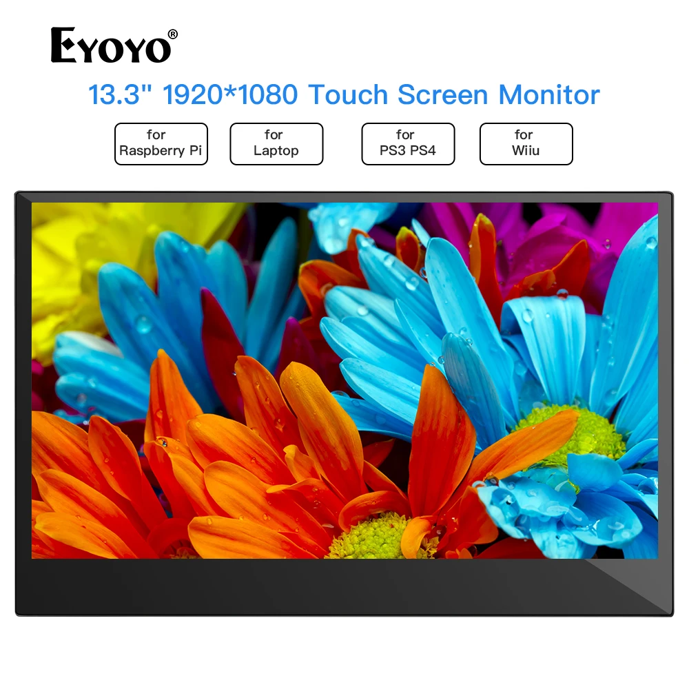 Eyoyo 13 3 "EM13K ЖК-монитор VAG 1920x1080 ips игровой монитор совместимый для консоли