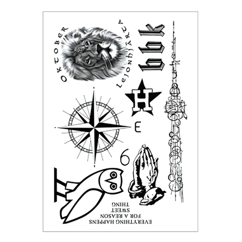 Lion owl temporary tattoo sticker,15*21cm Flash Tattoo Stickers, Waterproof Fake Tatoo Henna Wall Sticker tools
Lion owl temporary tattoo sticker,15*21cm Flash Tattoo Stickers, Waterproof Fake Tatoo Henna Wall Sticker tools