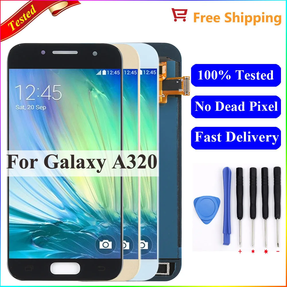 A320F LCD For Samsung Galaxy A3 2017 Display A320 A320F LCD Display Digitizer Touch Screen Assembly For samsung a3 2017 lcd
A320F LCD For Samsung Galaxy A3 2017 Display A320 A320F LCD Display Digitizer Touch Screen Assembly For samsung a3 2017 lcd