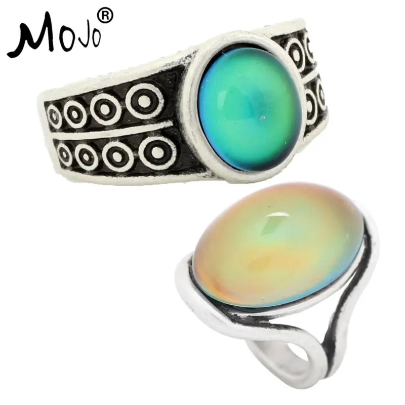 2PCS Vintage Bohemia Retro Color Change Mood Ring Emotion Feeling Changeable Ring Temperature Control Ring for Women RS007-RS022
2PCS Vintage Bohemia Retro Color Change Mood Ring Emotion Feeling Changeable Ring Temperature Control Ring for Women RS007-RS022