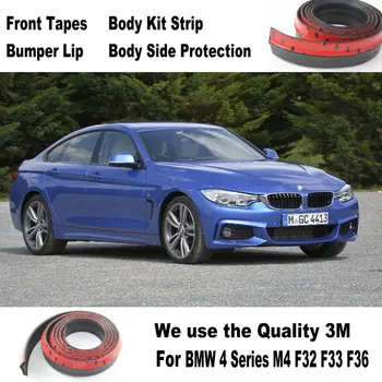 

For BMW 4 Series M4 F32 F33 F36 / Car Bumper Lip / Deflector Rubber Strip / Make car lower Body Kit / Front / Rear Skirt Spoiler