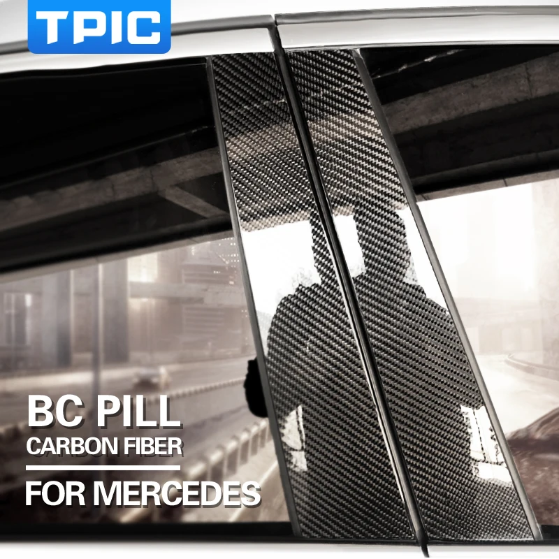 TPIC Carbon Fiber Car Window B C Pillars Auto Stickers Trim Covers Car Styling For mercedes w204 C E class GLA GLC Accessories
TPIC Carbon Fiber Car Window B C Pillars Auto Stickers Trim Covers Car Styling For mercedes w204 C E class GLA GLC Accessories