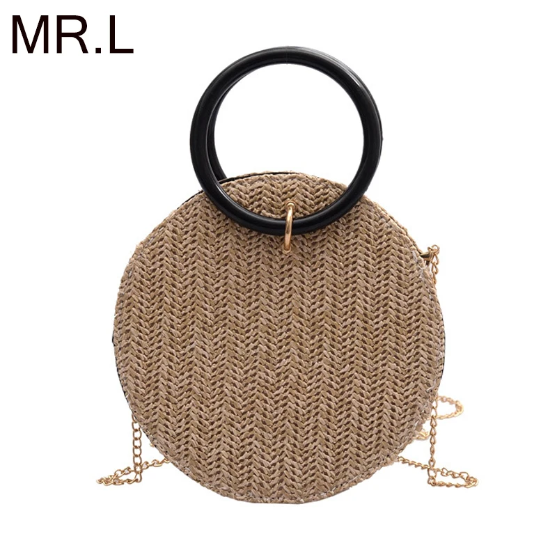 MR.L Fashion Women Summer Rattan Bags Round Straw Bag Handmade Woven Beach Crossbody Bags Circle Bohemia Bali Handbags
MR.L Fashion Women Summer Rattan Bags Round Straw Bag Handmade Woven Beach Crossbody Bags Circle Bohemia Bali Handbags