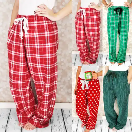 christmas plaid pajama pants