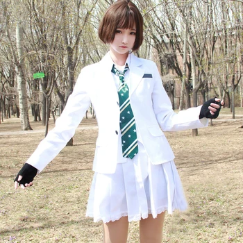 PUBG Cosplay Costumes Women Cute White Suit School Uniform Coat Long Sleeve Shirt Tie Skirt Halloween Ladies Uniforms
PUBG Cosplay Costumes Women Cute White Suit School Uniform Coat Long Sleeve Shirt Tie Skirt Halloween Ladies Uniforms
