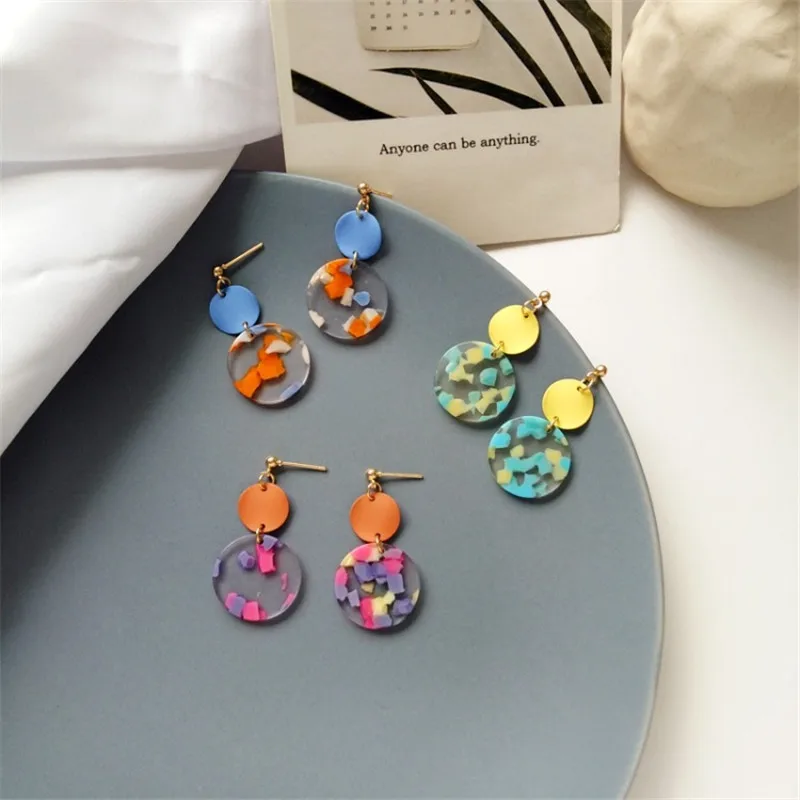 New resin earrings Summer Japan and South Korea trend wild personality beautiful creative color earrings Simple earless ear clip
New resin earrings Summer Japan and South Korea trend wild personality beautiful creative color earrings Simple earless ear clip