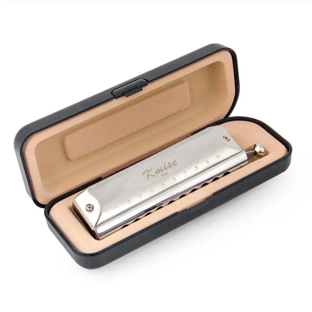 Kmise Chromatic Harmonica French Harp Mouth Organ Phosphor Bronze Key of C 10 Holes 40 Tone with Case
Kmise Chromatic Harmonica French Harp Mouth Organ Phosphor Bronze Key of C 10 Holes 40 Tone with Case