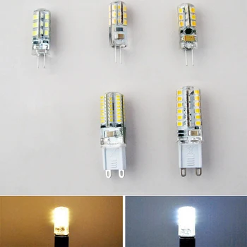 

3W 5W SMD3014 G4 LED Lamp DC 12V 220V/ AC 12V 220V Silicone Bulb 24/32/48/64/104 LEDs replace 10W 30W 50W Halogen Light