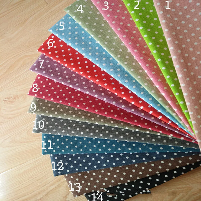 DAXIAOBU 50x150cm Cotton Linen Fabric Print Points Dots DIY Bag Table Cover Cushion 170112a
DAXIAOBU 50x150cm Cotton Linen Fabric Print Points Dots DIY Bag Table Cover Cushion 170112a