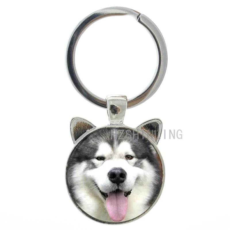 New Trendy handmade dog keychain Happy Alaskan Malamute Pug Siberian Husky key chain ring holder vintage men women keyring CN746
New Trendy handmade dog keychain Happy Alaskan Malamute Pug Siberian Husky key chain ring holder vintage men women keyring CN746