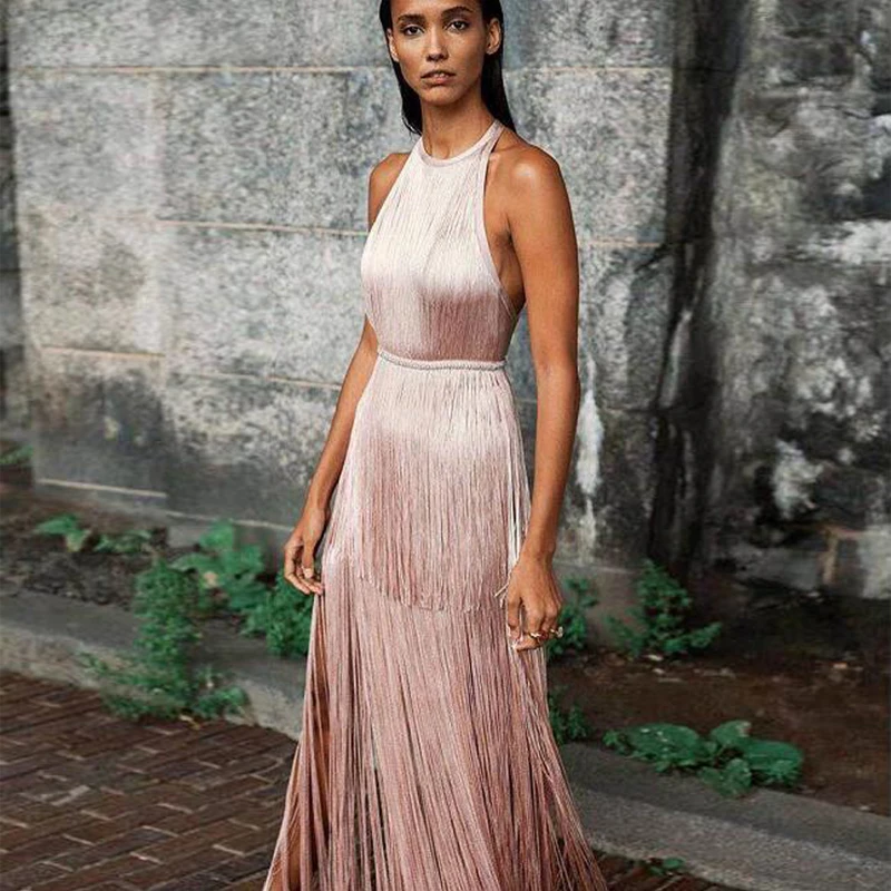 New Arrival Fashion Show Maxi Tassel Celebrity Party Dress Women Vestidos Sleeveless Bodycon Sleeveless Bandage Dress Wholesale
New Arrival Fashion Show Maxi Tassel Celebrity Party Dress Women Vestidos Sleeveless Bodycon Sleeveless Bandage Dress Wholesale