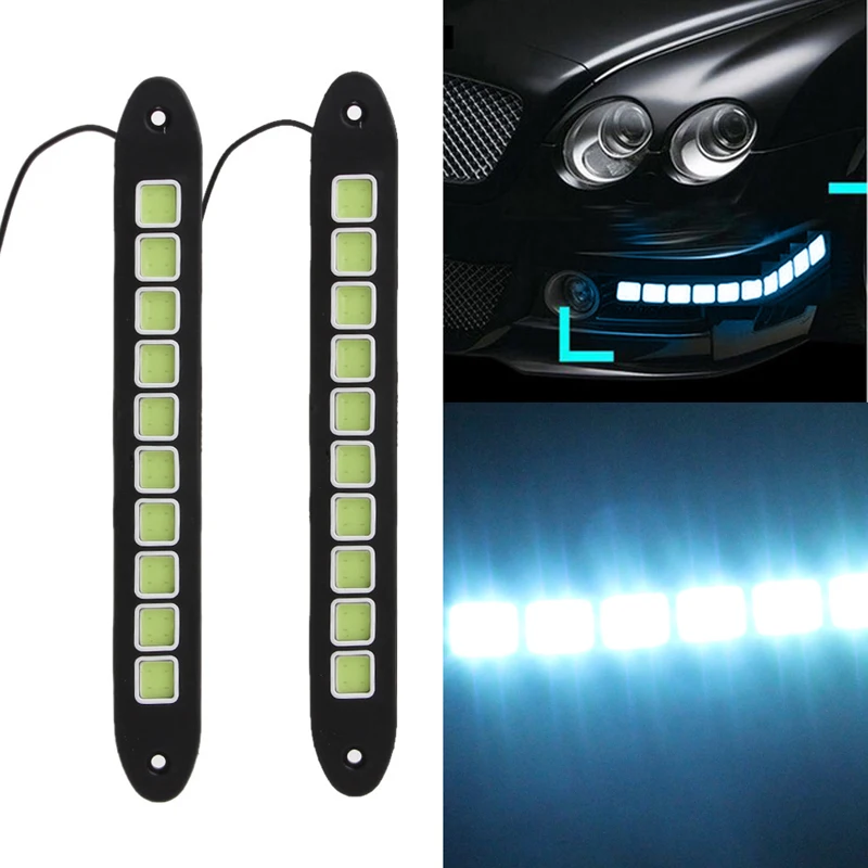 1 Pair 40 LED DC 12V COB DRL Daytime Running Lights Square Flexible Driving 7W Ice Blue Car Light Source
1 Pair 40 LED DC 12V COB DRL Daytime Running Lights Square Flexible Driving 7W Ice Blue Car Light Source