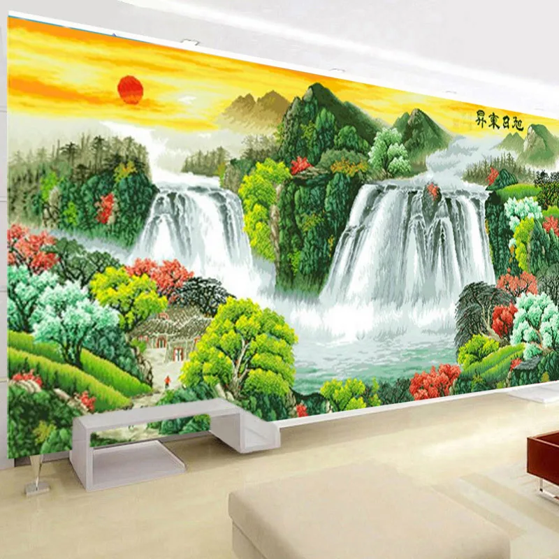 QIANZEHUI,DIY Diamond Embroidery,Round Diamond Rising sun running water Full rhinestone Diamond painting cross stitch,needlework
QIANZEHUI,DIY Diamond Embroidery,Round Diamond Rising sun running water Full rhinestone Diamond painting cross stitch,needlework