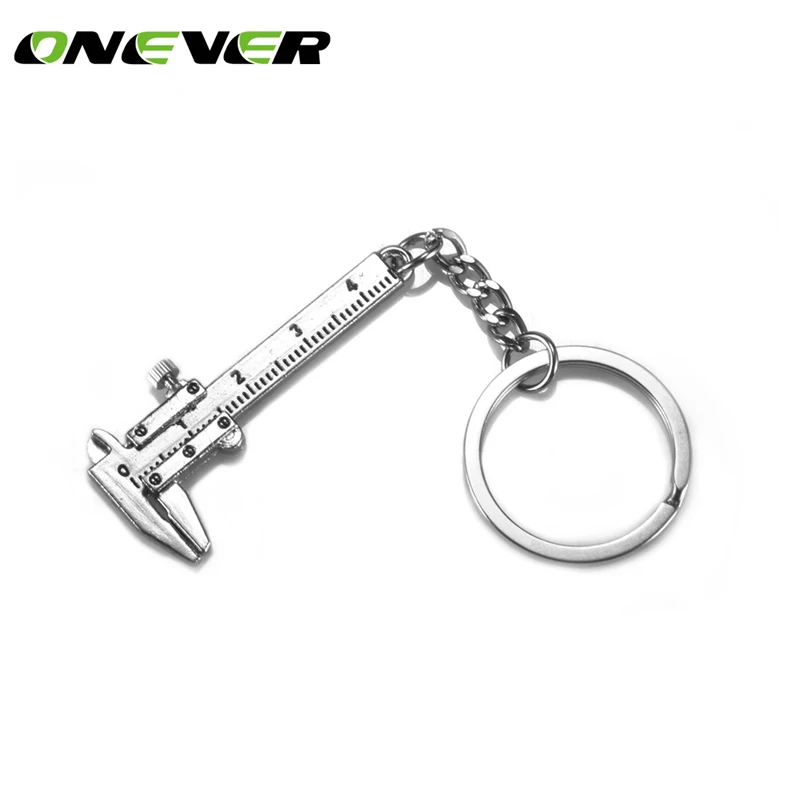 

Mini Vernier Caliper Key Ring Car Styling Accessories for mazda audi BMW Toyota Opel etc Automobile keychain Turbo key chains
