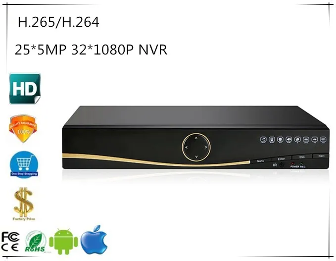25*5MP 32*1080P H.265/H.264 NVR DVR Network Digital Vidoe Recorder Intelligent Analys 2 SATA MAX 6T ONVIF CMS XMEYE CCTV
25*5MP 32*1080P H.265/H.264 NVR DVR Network Digital Vidoe Recorder Intelligent Analys 2 SATA MAX 6T ONVIF CMS XMEYE CCTV
