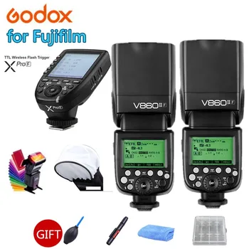 

2X Godox V860II-F V860II TTL HSS 1/8000s Speedlite Flash Li-ion Battery + XPRO-F Trigger for Fujifilm X-Pro2 1 X-T20 X-T10