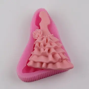 BI004 Wedding Dress Silicone Mold 3D Fondant Cake Decorating Tools Sugarcraft Cupcake Chocolate Baking Mould Soap Molds
BI004 Wedding Dress Silicone Mold 3D Fondant Cake Decorating Tools Sugarcraft Cupcake Chocolate Baking Mould Soap Molds