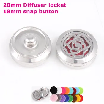 6pcs Stainless Steel Love Rose 20mm Essential Oil Diffuser Locket 18mm Snap Button Aroma Perfume Lockets Valentine's Day Gift
6pcs Stainless Steel Love Rose 20mm Essential Oil Diffuser Locket 18mm Snap Button Aroma Perfume Lockets Valentine's Day Gift