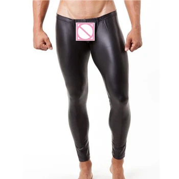 New Hot Sexy Mens U Convex Underwear Long Pants Classic Pouplar Males Underpants Black Leather Breathable Pants for Man
New Hot Sexy Mens U Convex Underwear Long Pants Classic Pouplar Males Underpants Black Leather Breathable Pants for Man