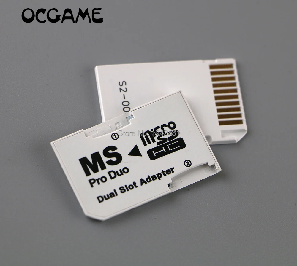 OCGAME 3pcs Micro SD SDHC TF to Memory Stick MS Pro Duo Adapter Dual slot adapter Converter Card Reader for PSP1000 2000 3000
OCGAME 3pcs Micro SD SDHC TF to Memory Stick MS Pro Duo Adapter Dual slot adapter Converter Card Reader for PSP1000 2000 3000