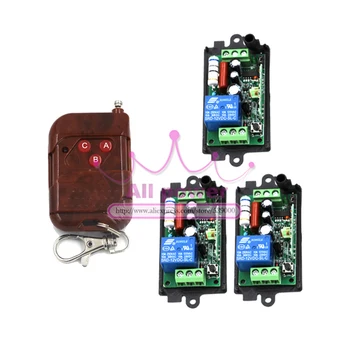 Wireless remote control switch 3 Receiver &1 Transmitter 110V 220V 1CH 10A output state is adjusted 200M Latched
Wireless remote control switch 3 Receiver &1 Transmitter 110V 220V 1CH 10A output state is adjusted 200M Latched