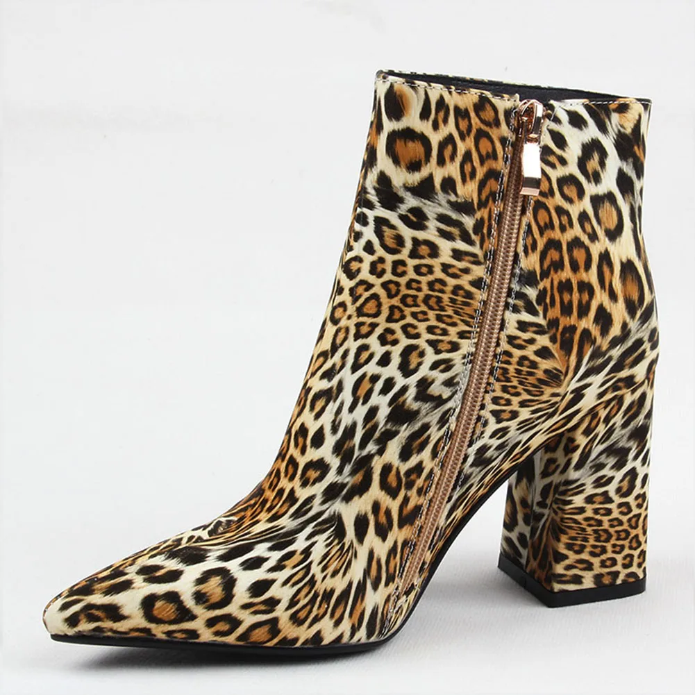 RIBETRINI 2019 Fashion Leopard Ankle Boots Woman Spring Autumn 2019 women's High Heels Shoes Boots Women Size 34-43
RIBETRINI 2019 Fashion Leopard Ankle Boots Woman Spring Autumn 2019 women's High Heels Shoes Boots Women Size 34-43