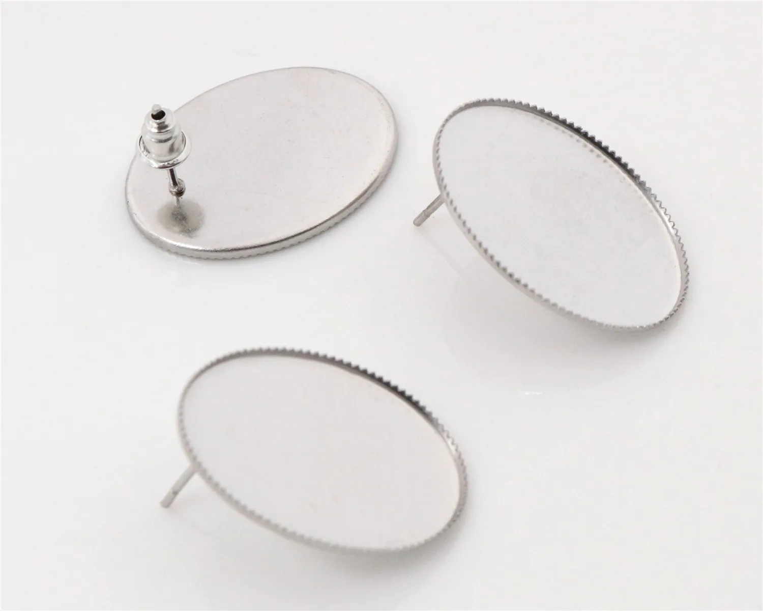 ( No Fade ) 18x25mm 20pcs/lots Stainless Steel Oval Earring Studs,Earrings Blank/Base,Fit 18x25mm Oval Glass Cabochons,-M5-10
( No Fade ) 18x25mm 20pcs/lots Stainless Steel Oval Earring Studs,Earrings Blank/Base,Fit 18x25mm Oval Glass Cabochons,-M5-10