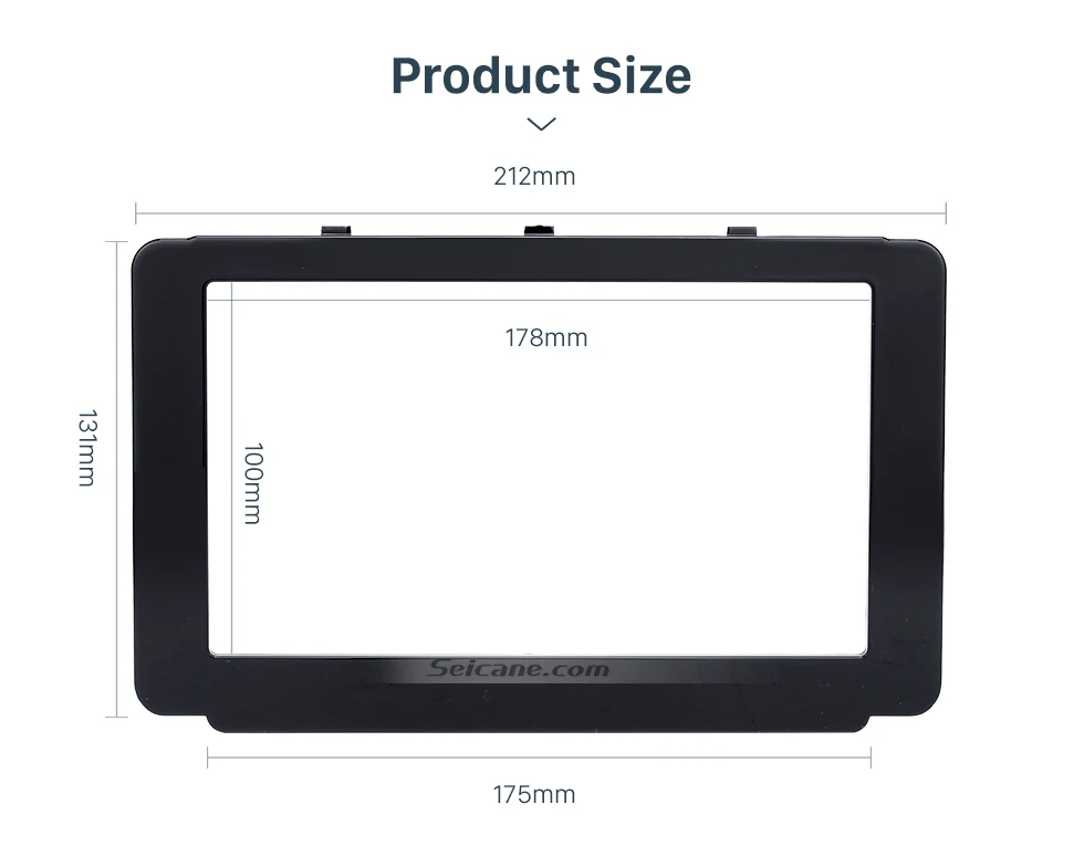Seicane 178*100mm 2Din 2015 Toyota Revo Hilux Car Radio Fascia Audio Frame DVD Stereo Player CD Trim